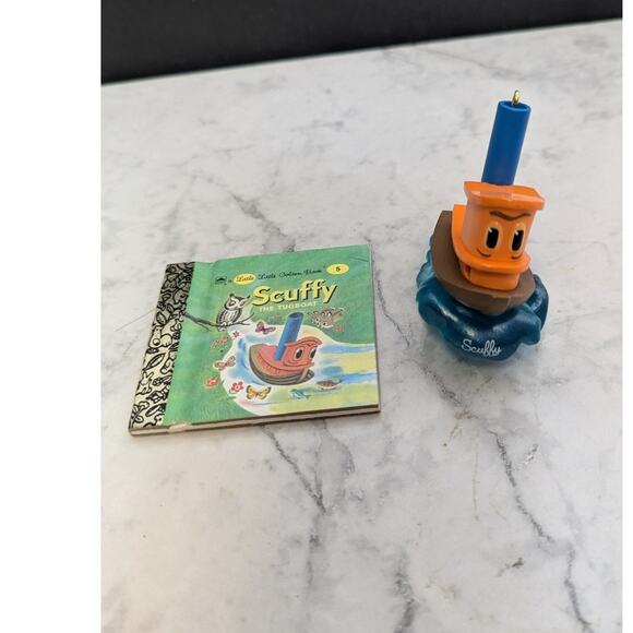 Hallmark Limited Vintage Scuffy the tugboat ornament 2000 Little Golden Books - Picture 3 of 9